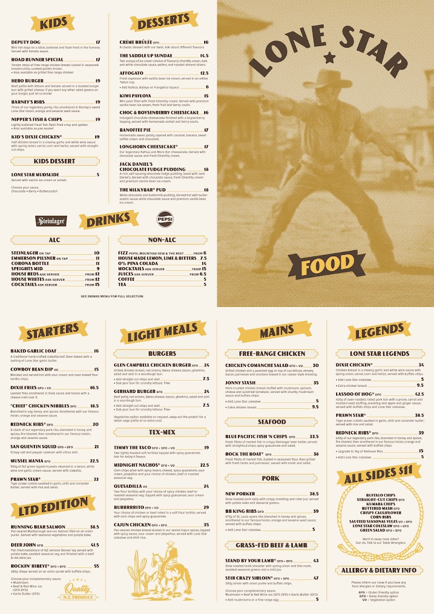 Menu Lone Star Rolleston-1
